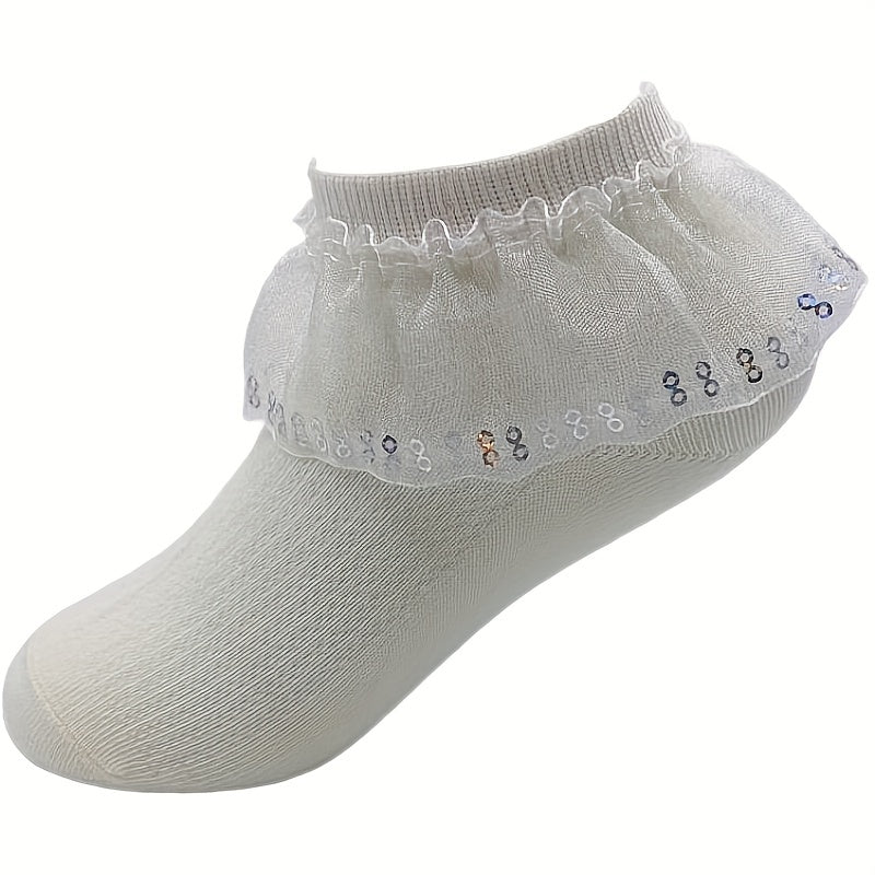 Girls Kids Lace Princess Ankle Socks Spring Summer