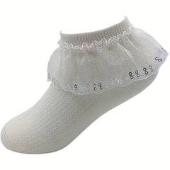 Girls Kids Lace Princess Ankle Socks Spring Summer