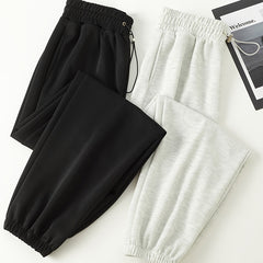 2pcs Elastic Waist Sports Pants with Pocket Women's Activewear