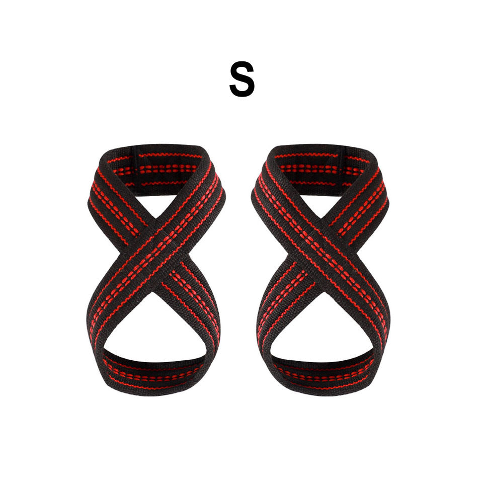 2pcs Weightlifting Fitness Cotton Non slip 8 shaped Moving Belt Pull up Grip