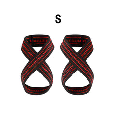 2pcs Weightlifting Fitness Cotton Non slip 8 shaped Moving Belt Pull up Grip