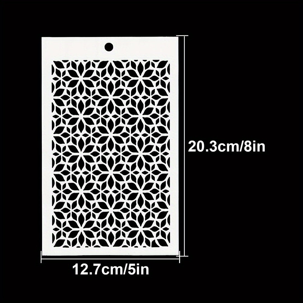 Small Flower Background Stencils Shoe Graffiti DIY Art Stencils