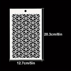 Small Flower Background Stencils Shoe Graffiti DIY Art Stencils