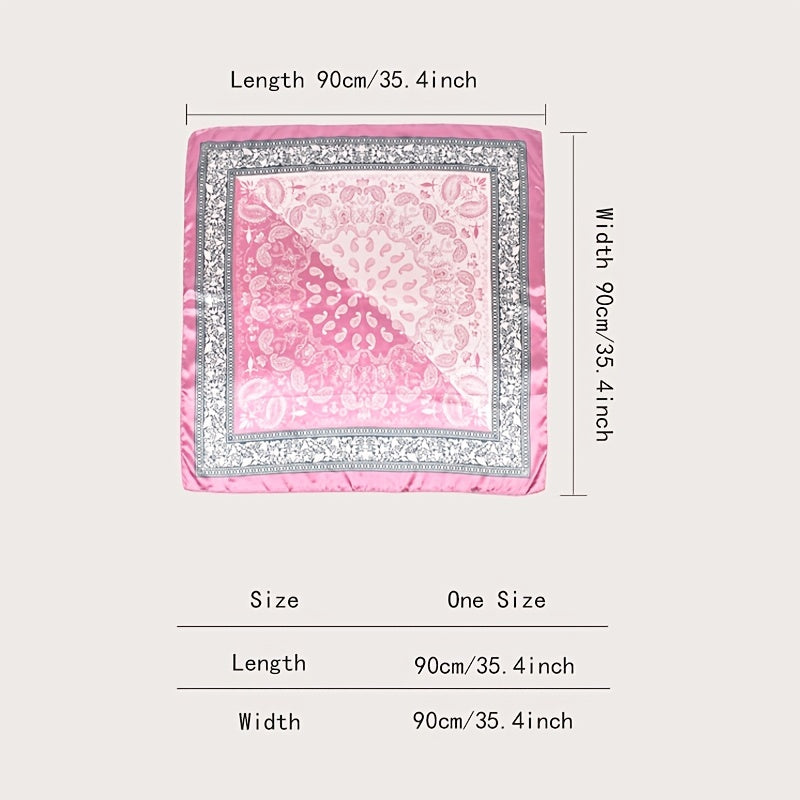 Printing Head Scarf Bandana Towel Two Tone Scarf Women's Shawl