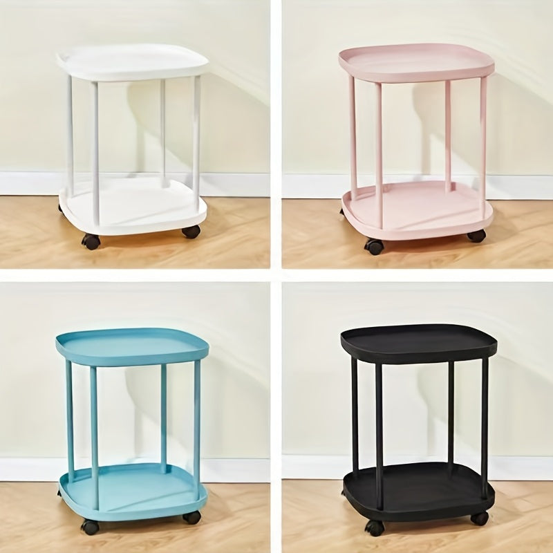 Double Layer Tray Table for Modern Sofa Side