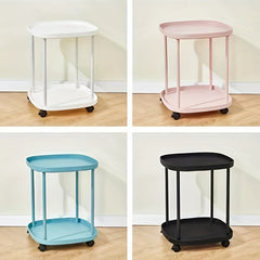 Double Layer Tray Table for Modern Sofa Side