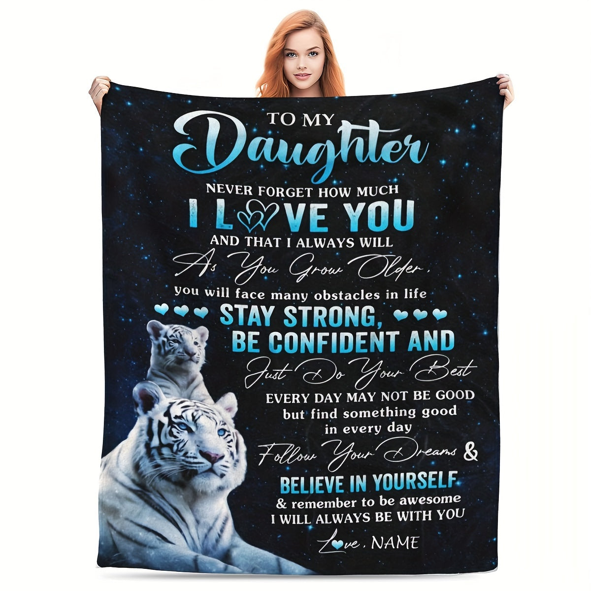 Unique Daughter Gift Ideas: Warm Throw Blanket for Home & Outdoor Use