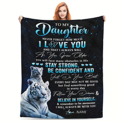 Unique Daughter Gift Ideas: Warm Throw Blanket for Home & Outdoor Use