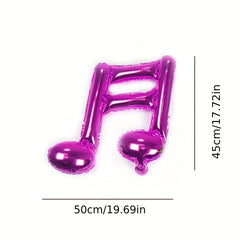 Music Party Balloon Decoration Eight Note Wedding Birthday Props