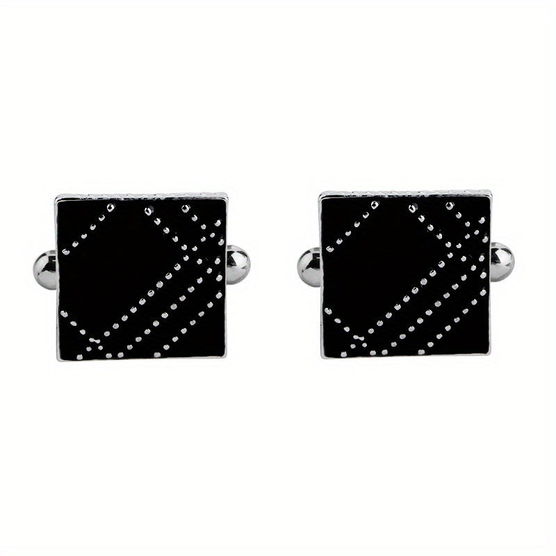Geometric Spotted Shirt Cufflinks Accessories