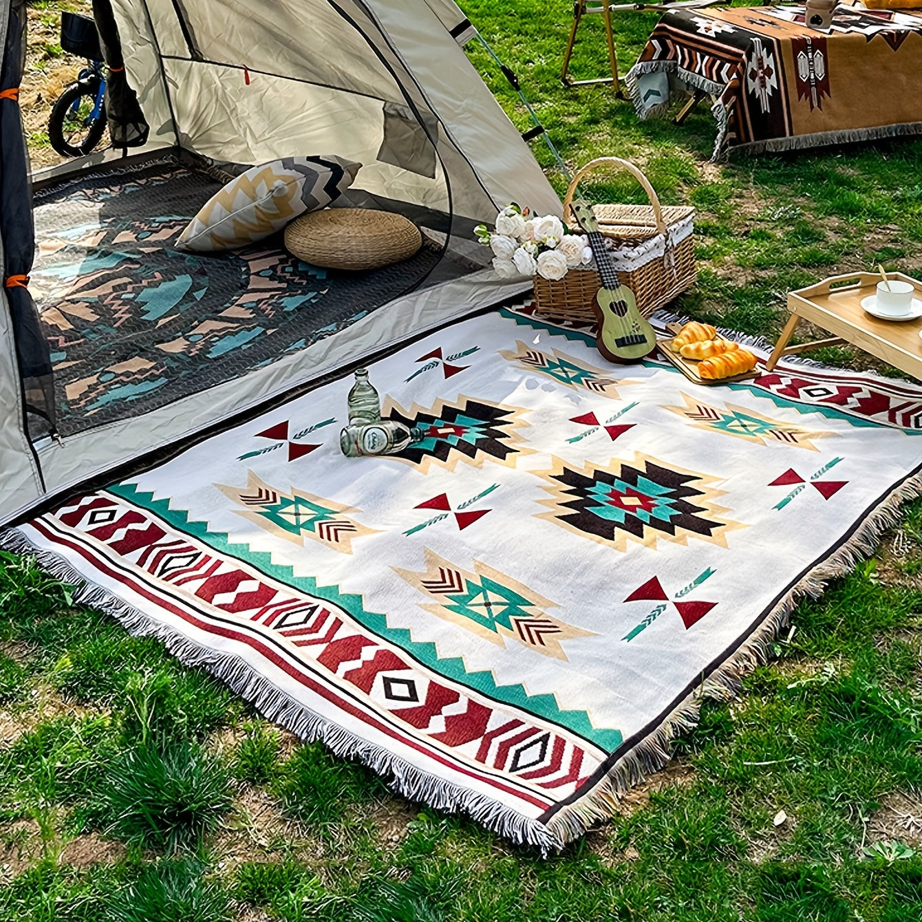 Functional Camping Mat to Keep Sofa Dry & Add Color to Your Tent