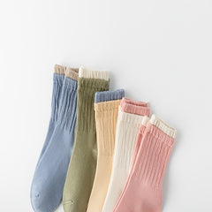 Girls Kids Vintage Socks Warm Comfy Versatile Children s Socks
