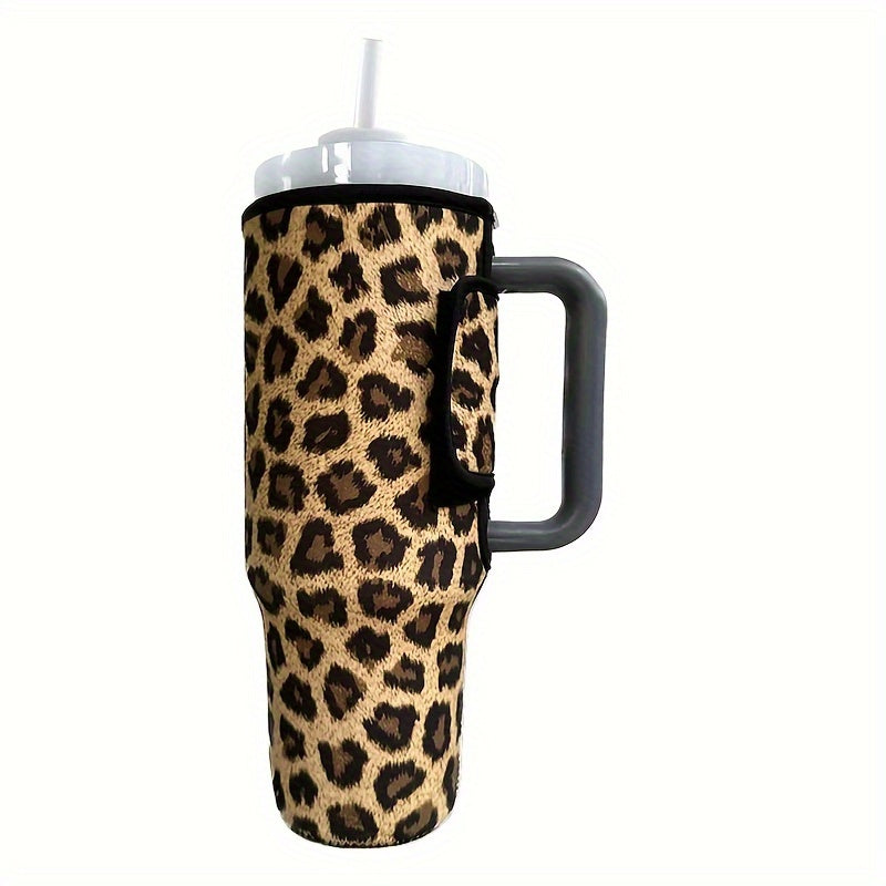 Leopard Printed Insulated Cup Cover for 40oz Tumbler