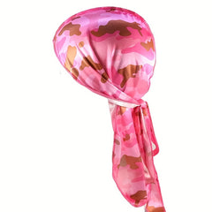 Men's Silk Camo Durag Set & Pirate Hats