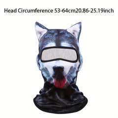 3D Animal Pattern Printed Mask for Summer Outdoor Sun Protection