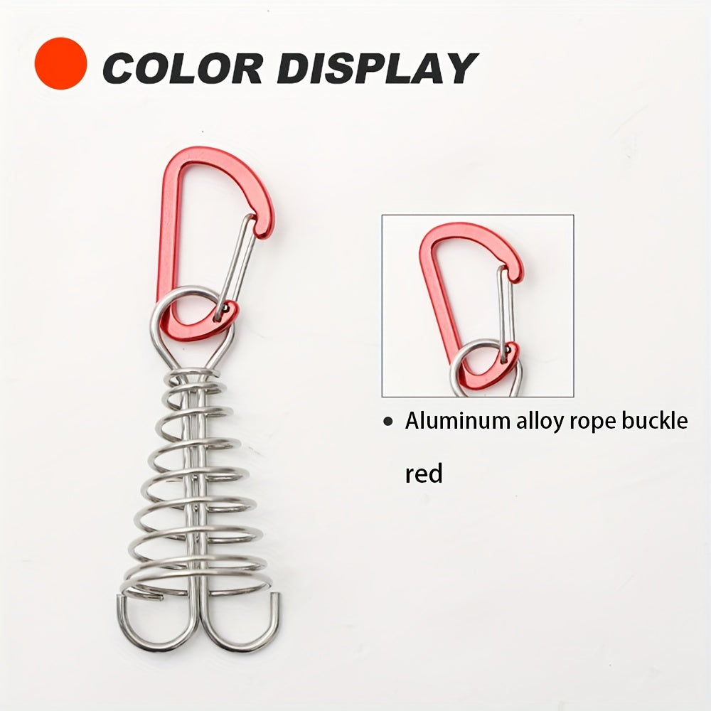 2pcs Octopus Wind Rope Fixing Buckle Deck Gap Fixing Nail With Spring