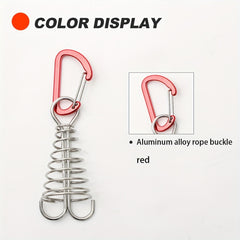 2pcs Octopus Wind Rope Fixing Buckle Deck Gap Fixing Nail With Spring