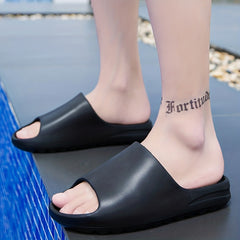 Men's Pillow Slides Casual Non Slip Slippers Open Toe Shoes