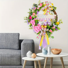 Colorful Ribbon Bow Garland Christmas Hanging Decorations