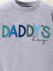 Daddy's Boy Triangle Onesie Cotton Long Sleeve Romper