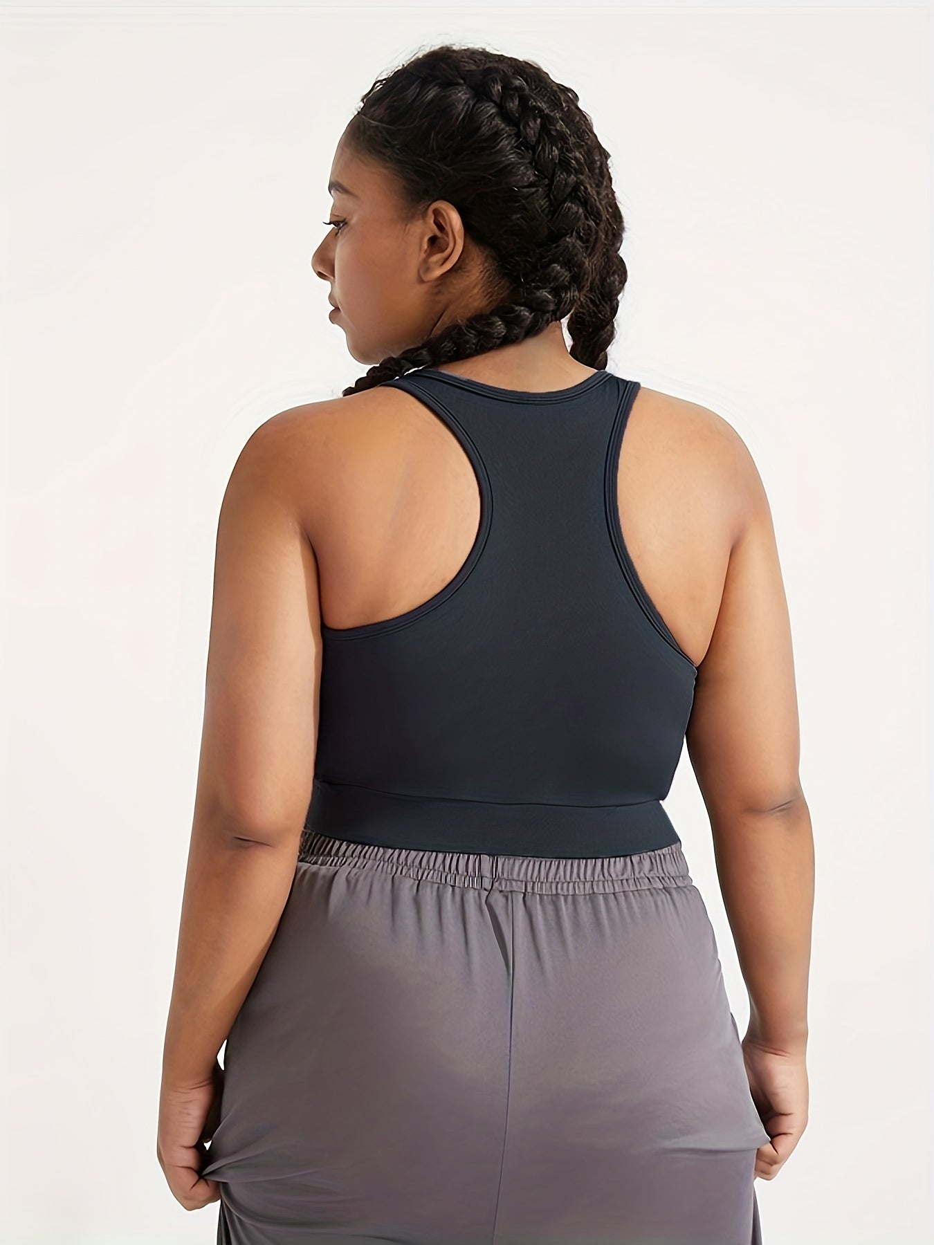 Sports Bra Women's Plus Cut Out Seamless Fitness Bra