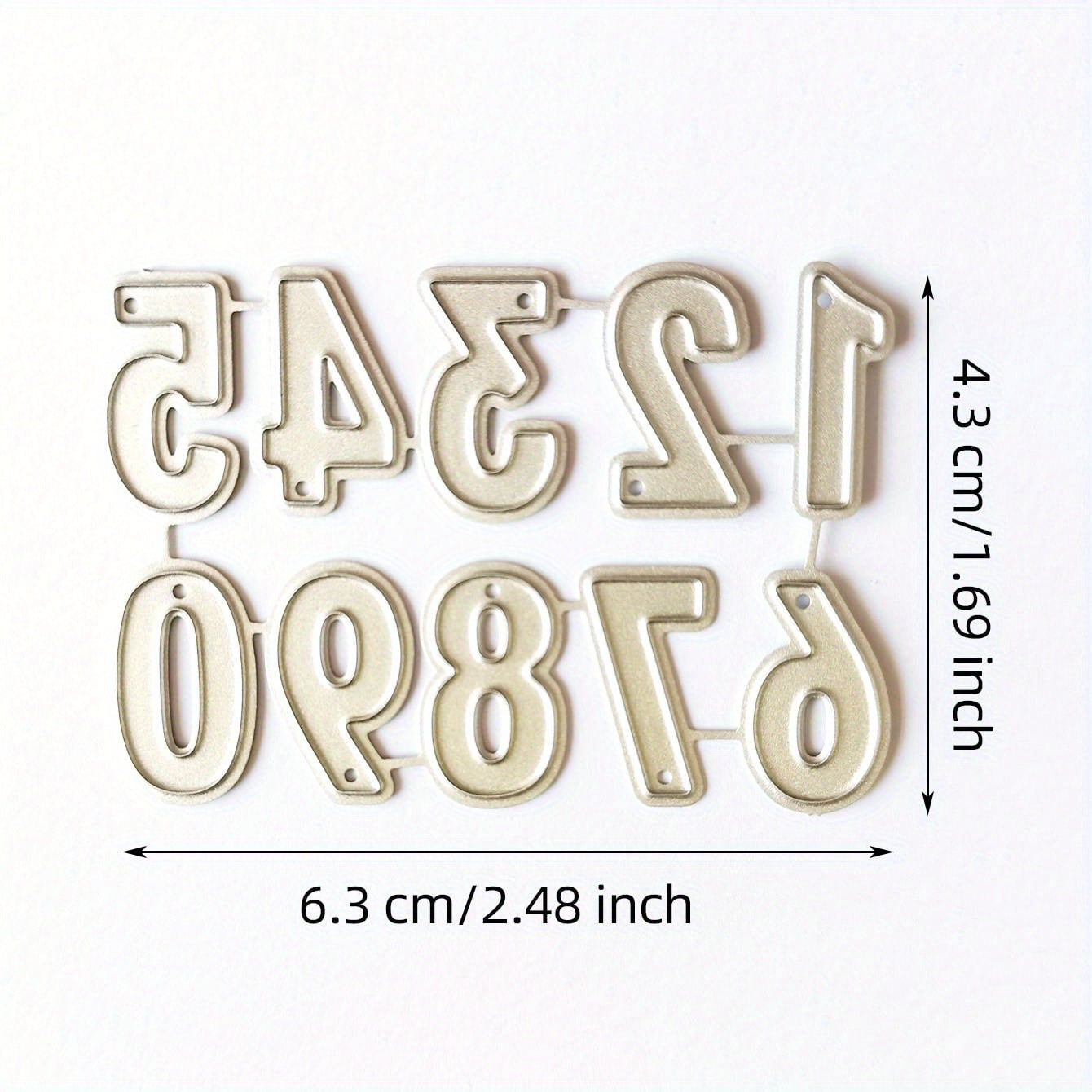 1pc Number 0-9 Die Cuts Embossing Mold for DIY Scrapbooking Crafts
