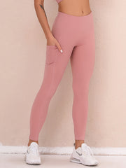 Pocket Skinny Leggings High Waist Lifting Leggings Women's Clothing