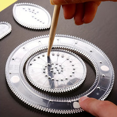 Interlocking Gears Wheels Spirograph Drawing Toy Set for Kids