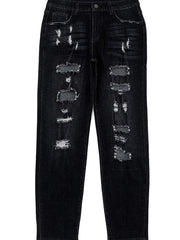 Men's Distressed Straight Jeans
