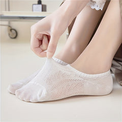 5 Pairs Twist Ankle Socks Soft & Lightweight All-match Women's Stockings