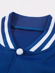 High Maintenance Varsity Jacket Men's Casual Solid Button Up Jacket
