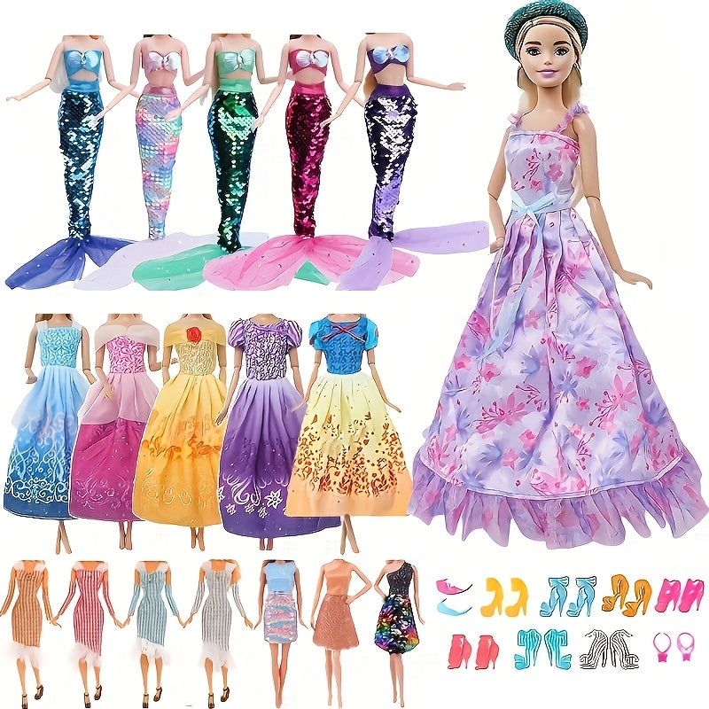 15pcs Fairy Tale Princess Doll Clothing Set for 11.5" Dolls