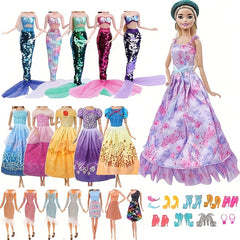 15pcs Fairy Tale Princess Doll Clothing Set for 11.5" Dolls