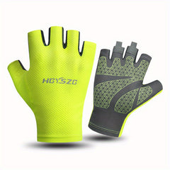 Lightweight Half Finger Cycling Gloves for 40-70kg, Sun Protection