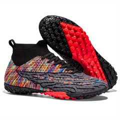 Unisex High Top Turf Soccer Shoes for Kids