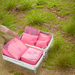 6pcs Travel Storage Bag Portable Clothes Storage Bag Luggage Packing Bag