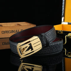 Men's Wild Style Hollow Automatic Buckle Belt 304 Stainless Steel Buckle
