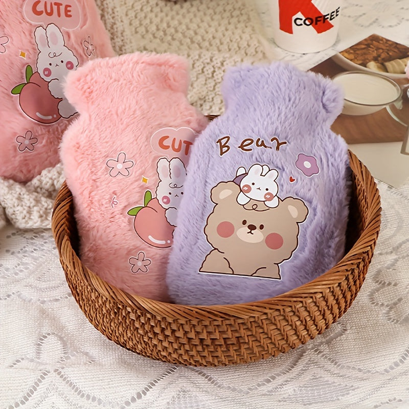 Water Injection Plush Warm Hot Water Bag