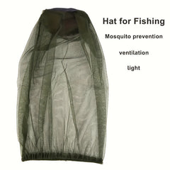 Outdoor Sunscreen Bucket Hat with Face Net Cover for Fishing Camping