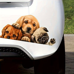 Creative Puppy Dog Car Sticker Waterproof Scratch Cover Decal