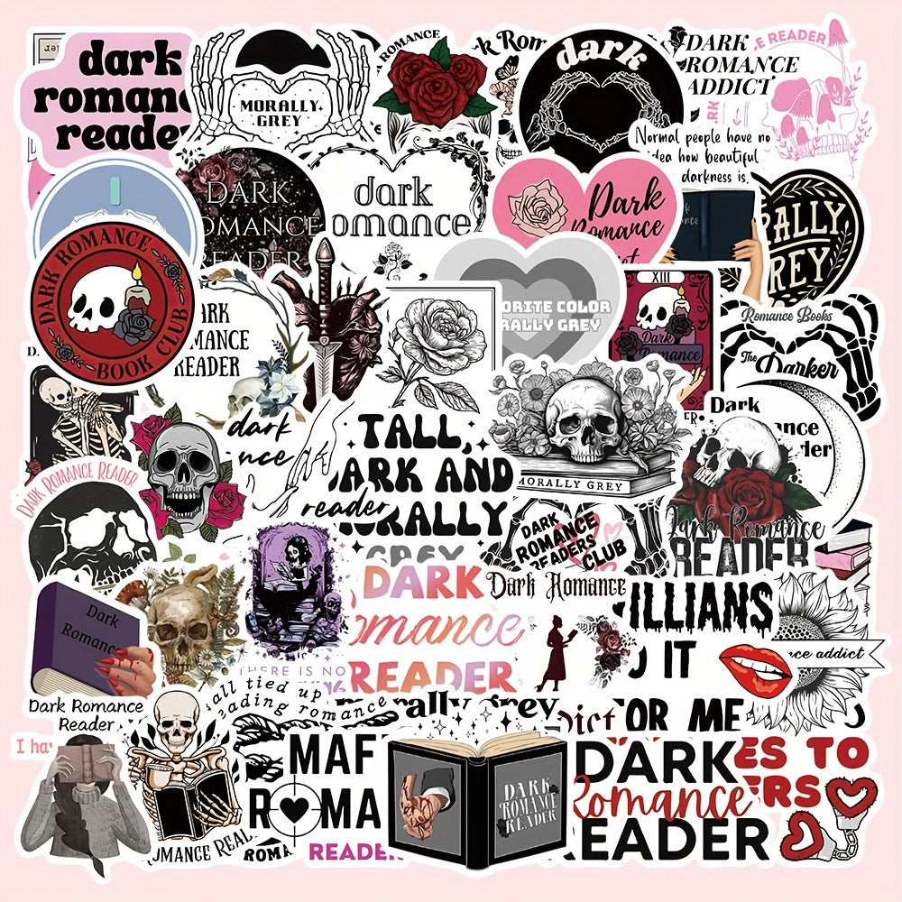 50pcs Cartoon Skull Graffiti Stickers for Books Guitars Waterproof Stickers