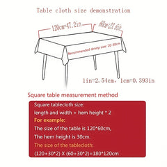 Poly Tablecloth Halloween Party Cover Cloth Oversized Table Cloth