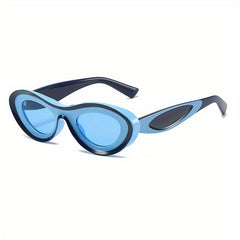 Y2K Block Sunglasses For Women Men UV400