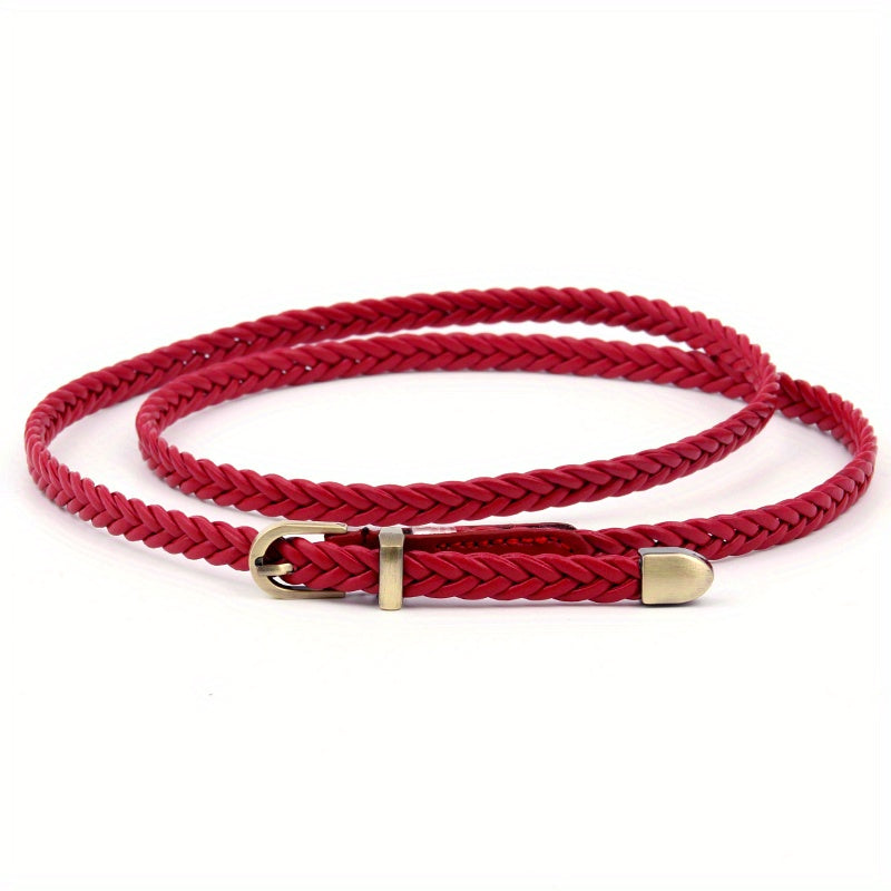 Vintage Braided Belt Casual Jeans Pants Dress Waist Belt