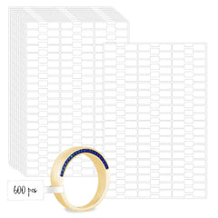 600pcs Self Adhesive Jewelry Stickers Tear Resistant Necklace Ring Labels