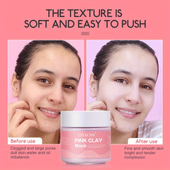 Organic Pink Clay Face Mud Mask - Natural Skincare Solution