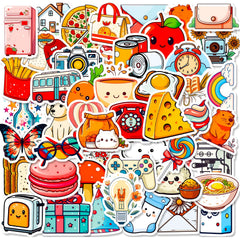 50pcs Healing Life Series Stickers Laptop Helmet Water Cup Decor