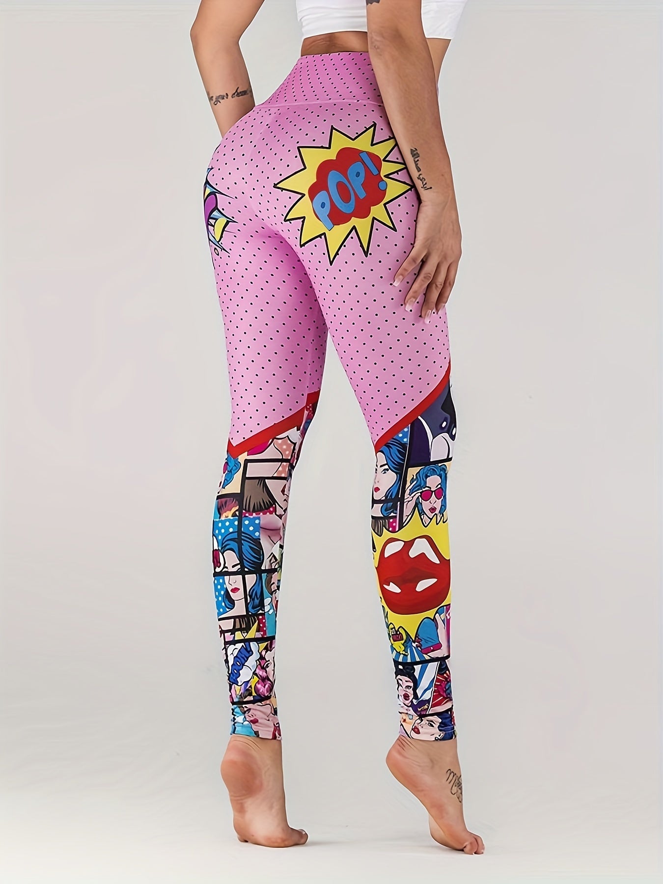 Printed Yoga Leggings for Sports and Fitness