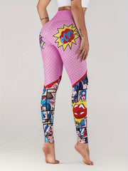 Printed Yoga Leggings for Sports and Fitness