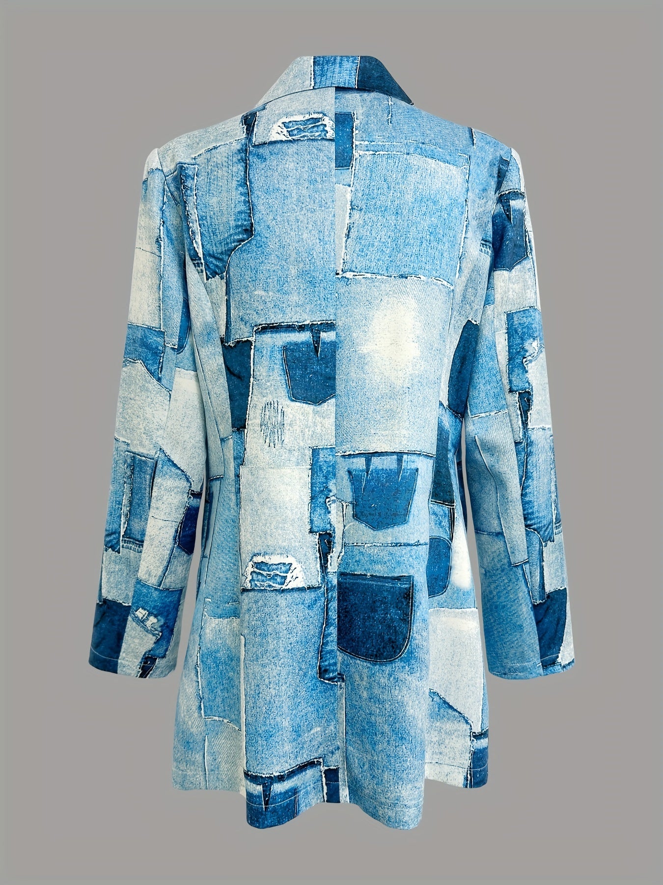 Patchwork Graphic Print Blazer Women's Outerwear